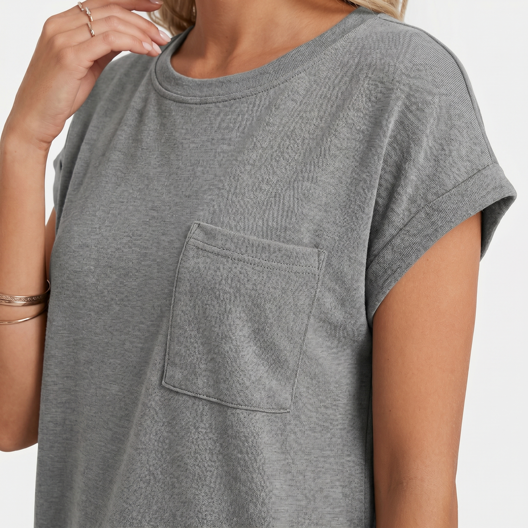 Elena | Cotton Breathable Shirt Casual Everyday Short Sleeve Top
