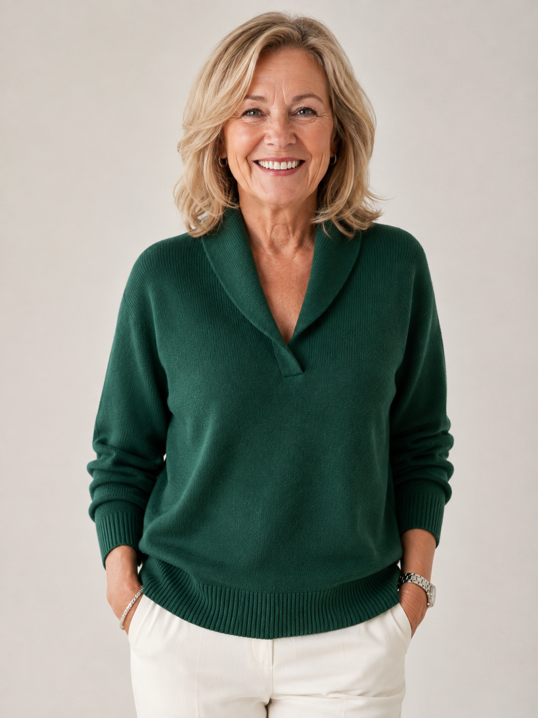 Greta™ — Shawl Collar Sweater