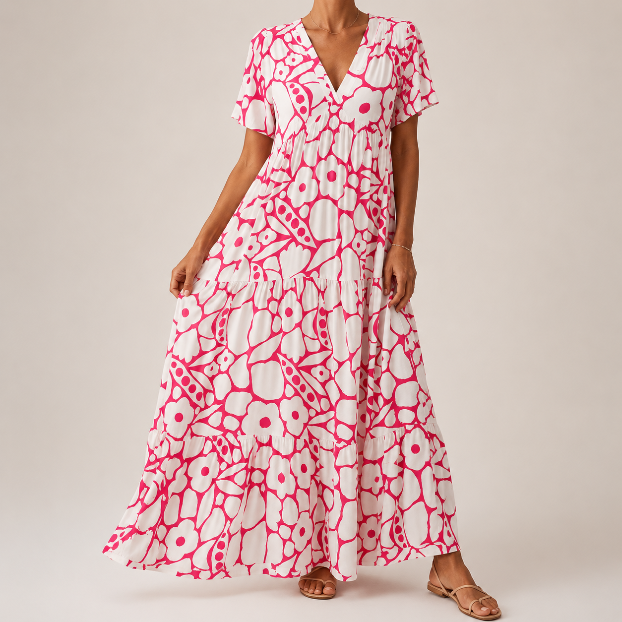 Olivia | Bohemian Printed Dress