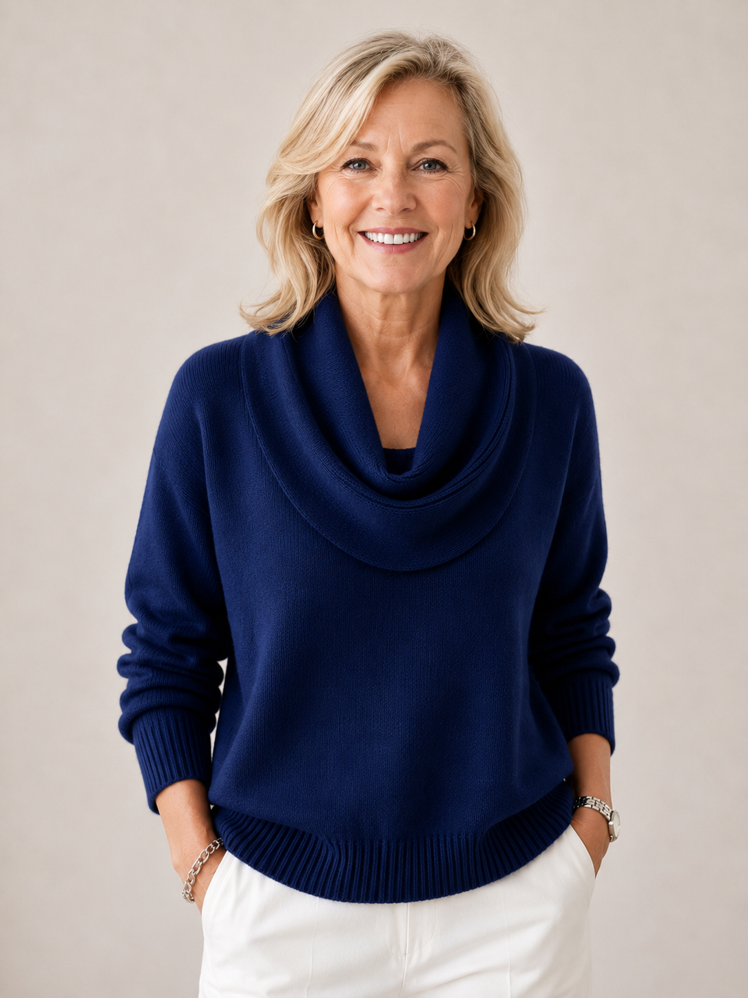 Elara | Soft Cowl Neck Sweater