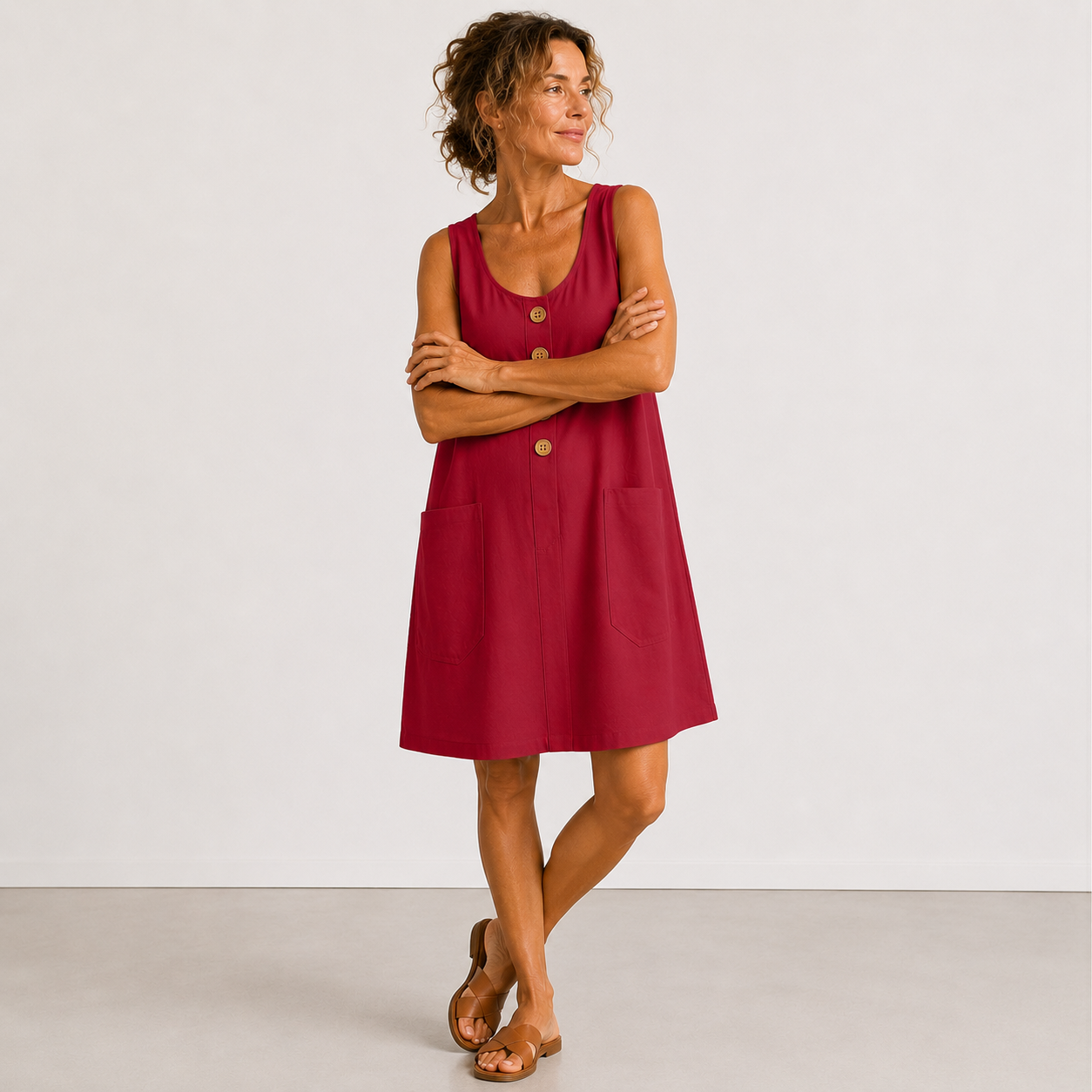 Macey | Cotton Linen Summer Dress