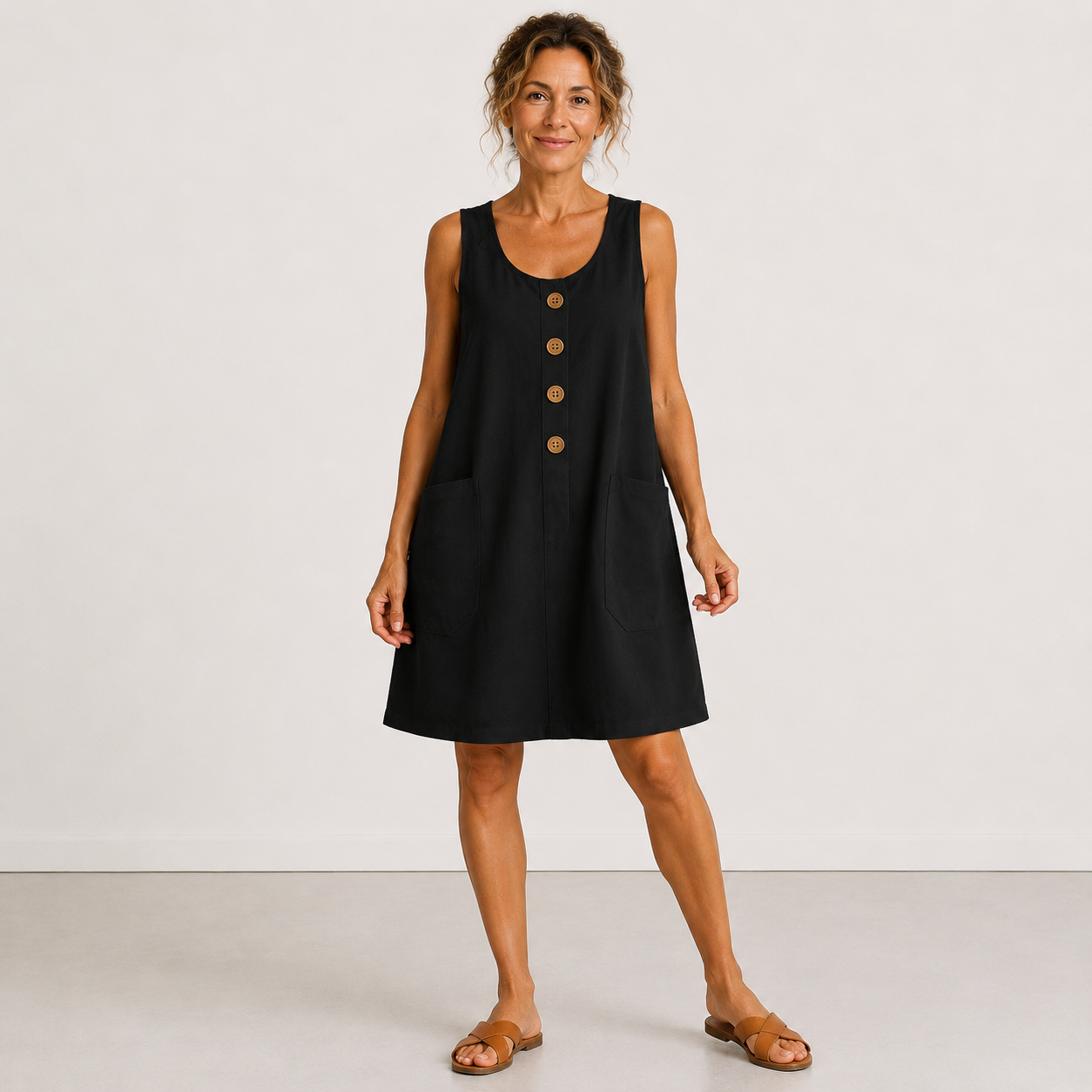 Macey | Cotton Linen Summer Dress