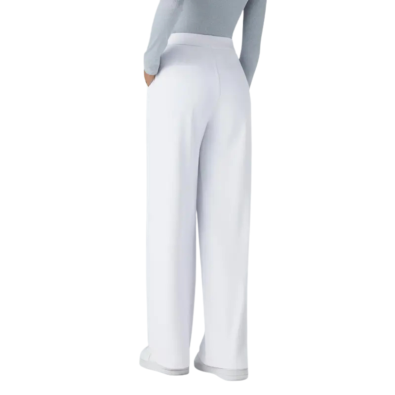 Nora | Woven Work Pants – High-Waist Wide-Leg