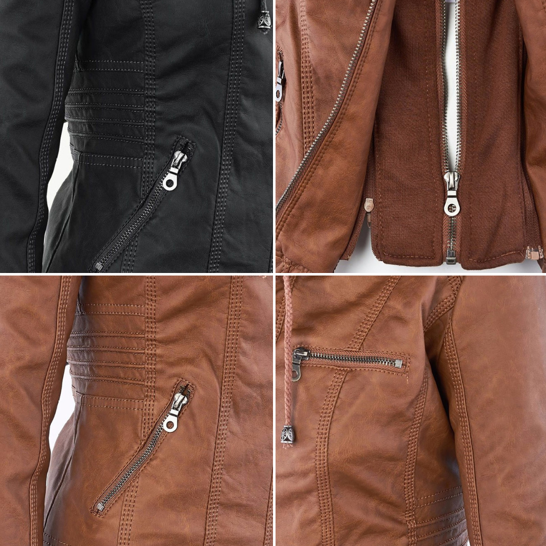 Monica | Robust and Elegant Leather Jacket