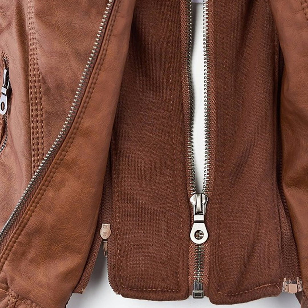Monica | Robust and Elegant Leather Jacket