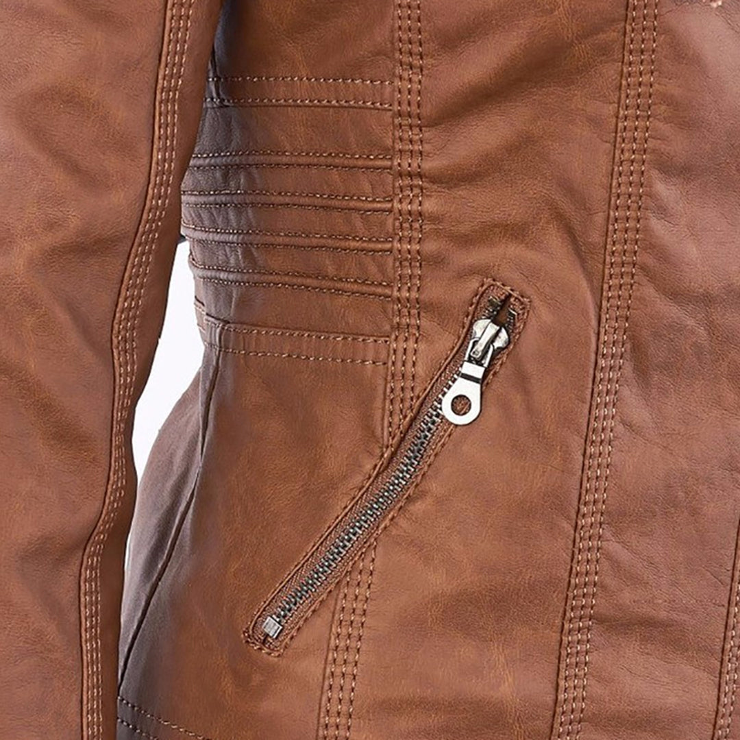 Monica | Robust and Elegant Leather Jacket
