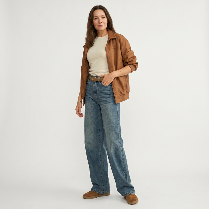 Eva | Denim Jeans – Wide-Leg High-Rise Relaxed Fit