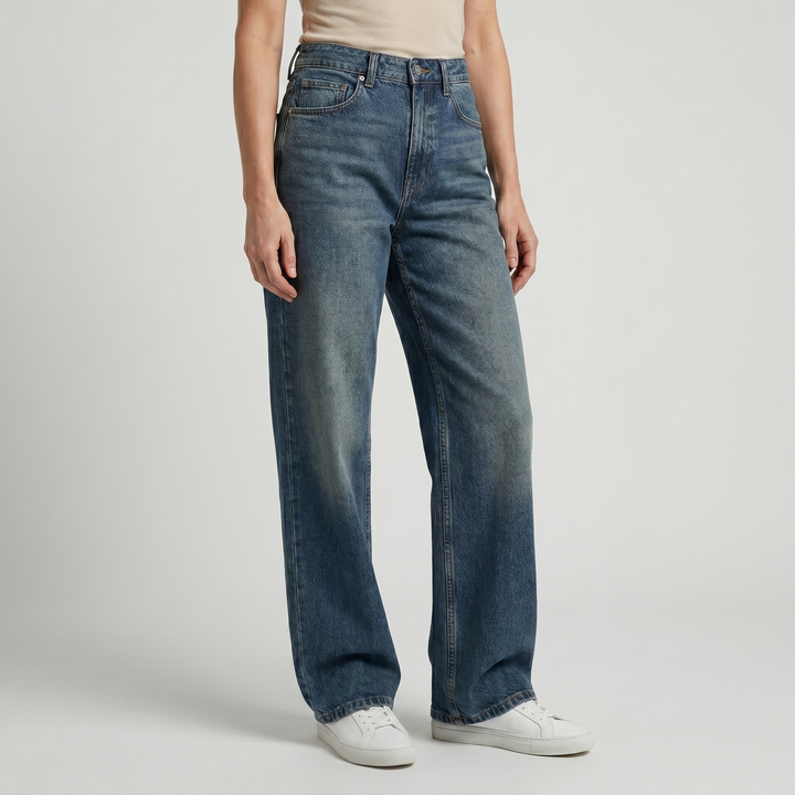 Eva | Denim Jeans – Wide-Leg High-Rise Relaxed Fit
