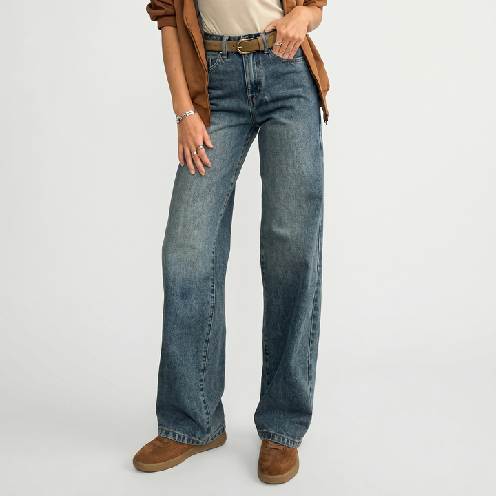 Eva | Denim Jeans – Wide-Leg High-Rise Relaxed Fit
