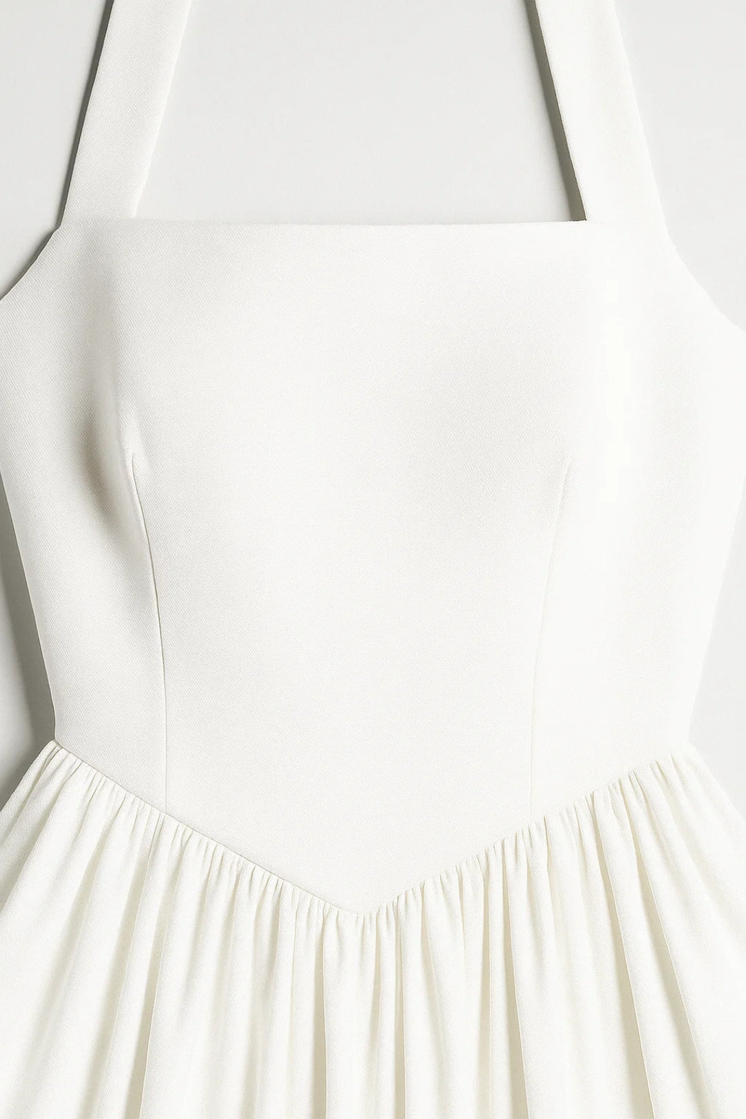 Luna | Flare Mid-Length Halter Dress Stretch