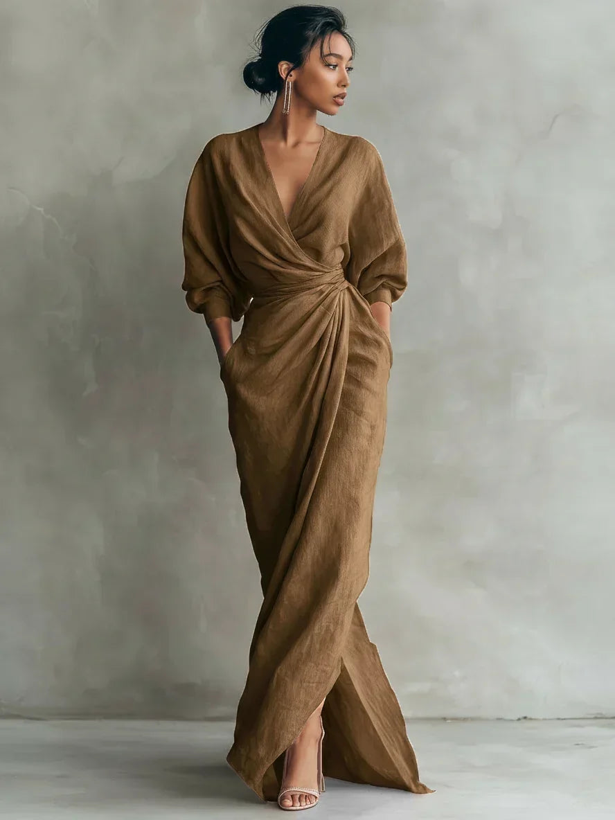 Lorena | Maxi Dress with V-Neck