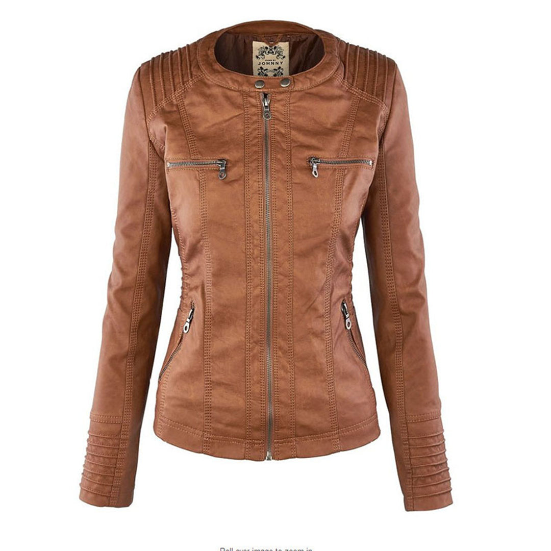 Monica | Robust and Elegant Leather Jacket