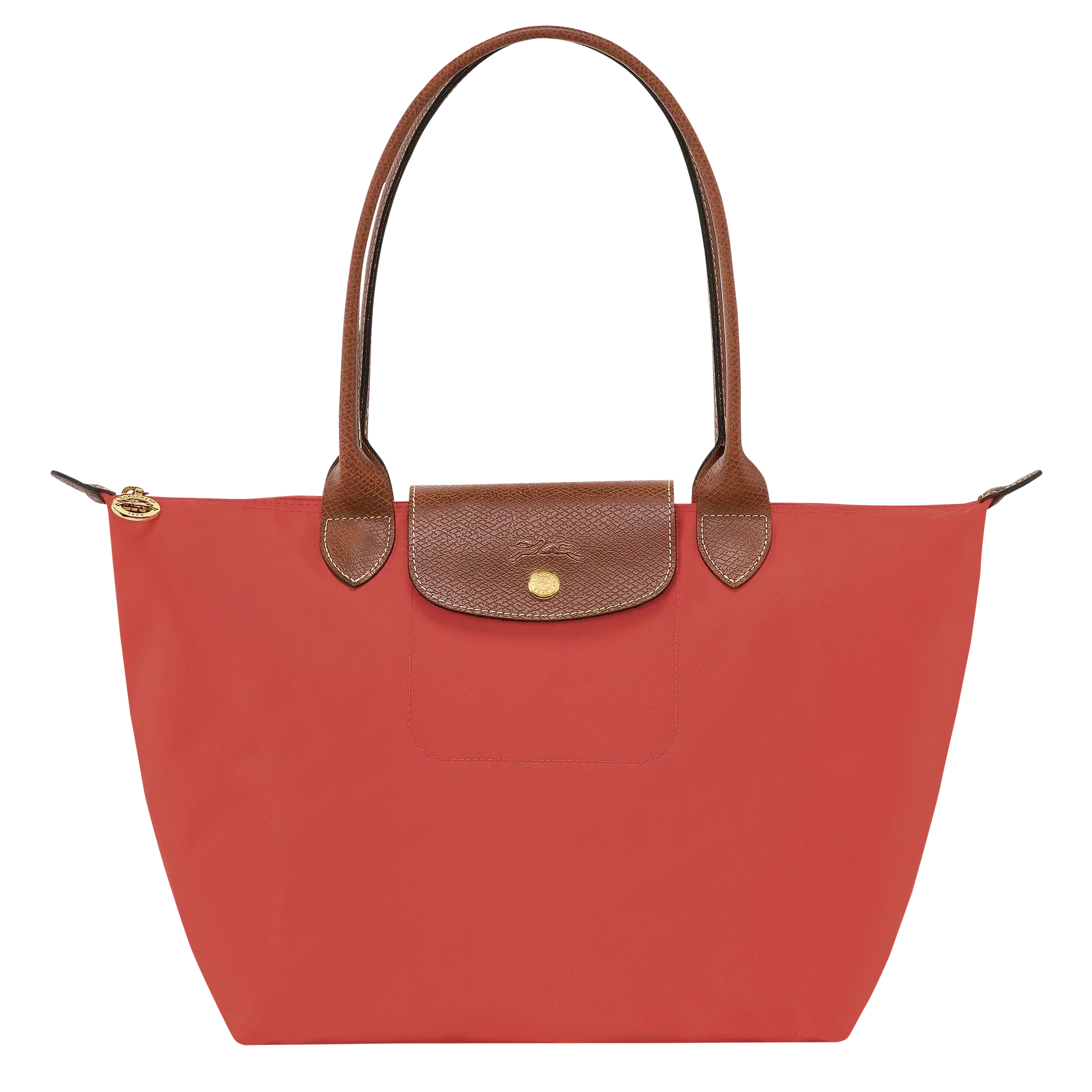 Longchamp - Medium Le Pliage Tote, Tomato