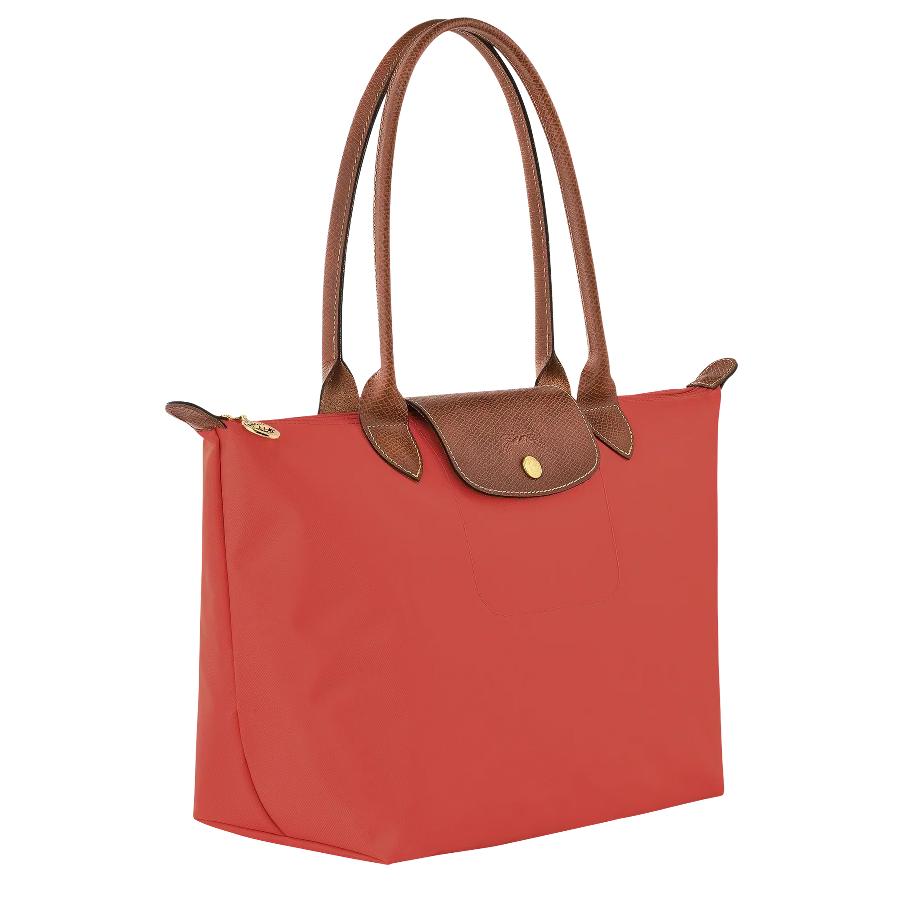 Longchamp - Medium Le Pliage Tote, Tomato