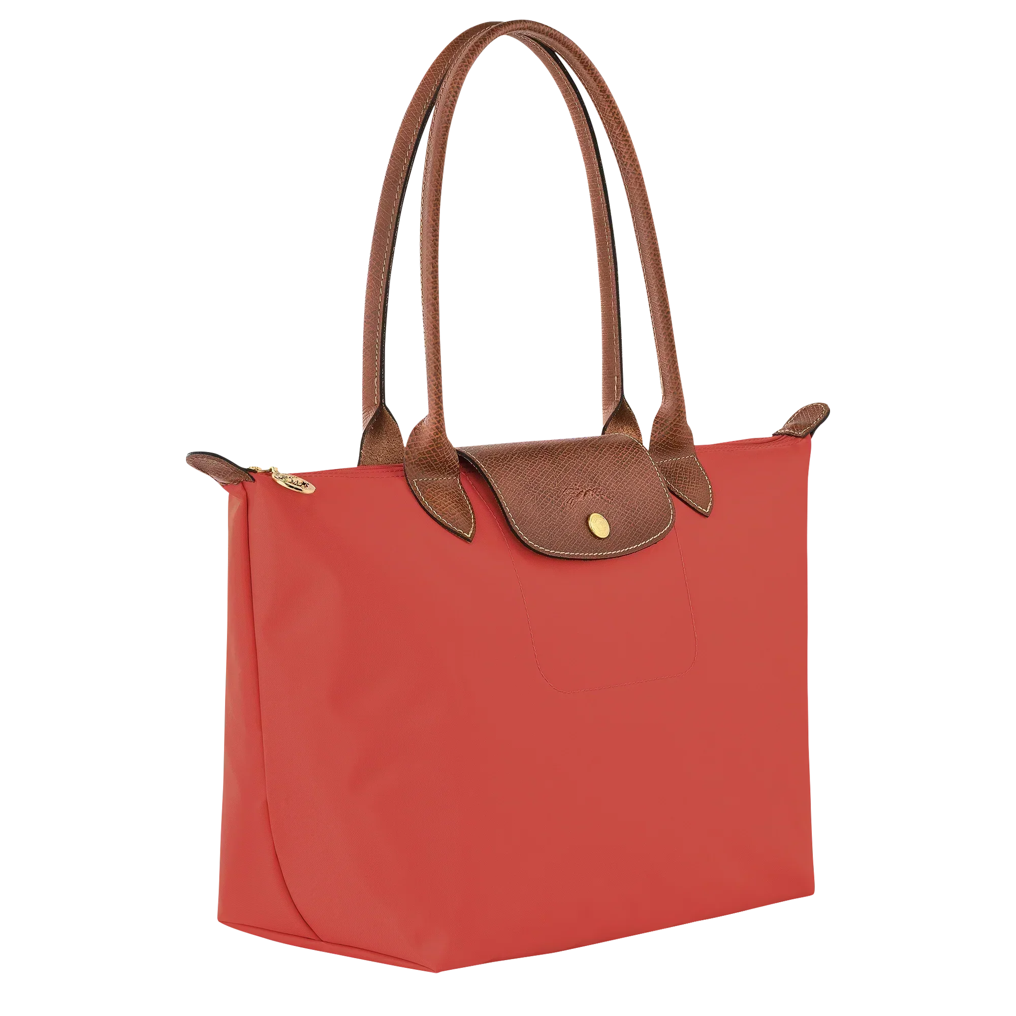 Longchamp - Medium Le Pliage Tote, Tomato