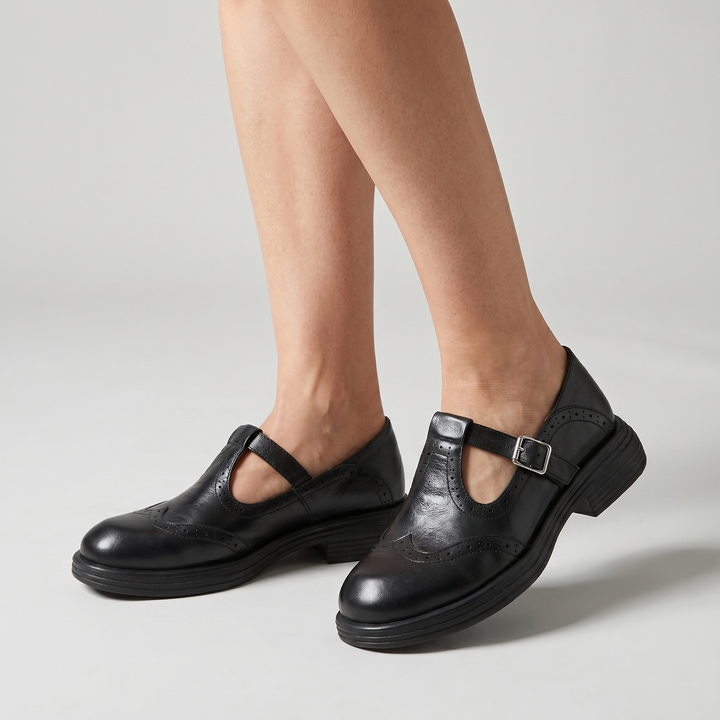Ella | Leather Mary Jane Brogues