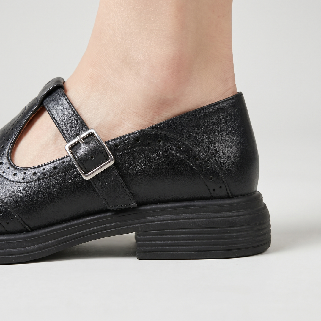 Ella | Leather Mary Jane Brogues