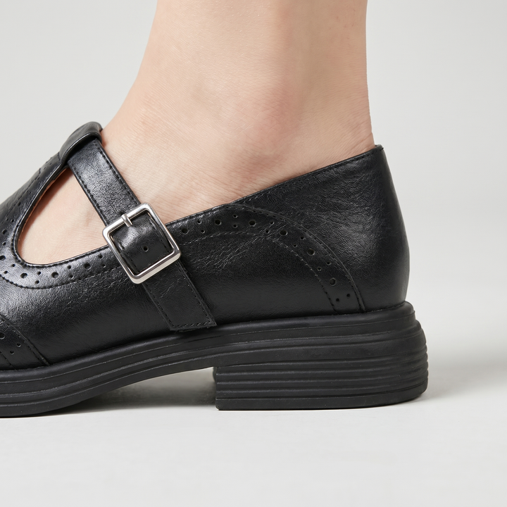 Ella | Leather Mary Jane Brogues