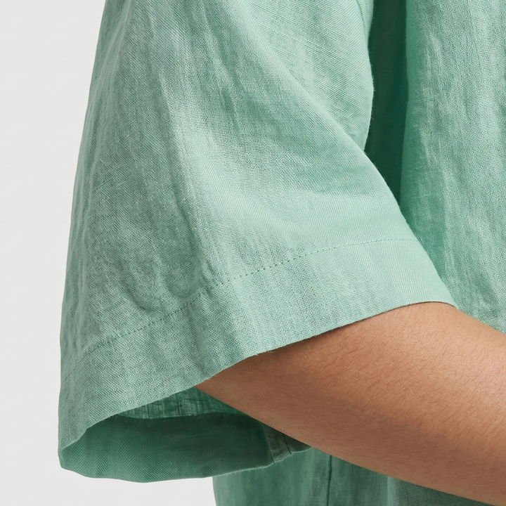 Sara | Linen Lounge Set – Shirt & Shorts