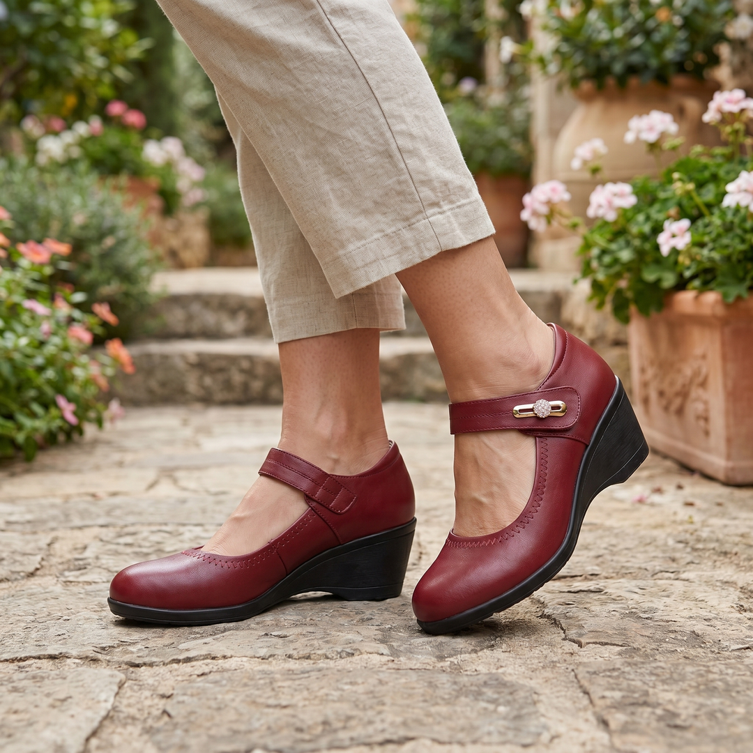 Luna | Mary Jane Comfort Wedge Heels