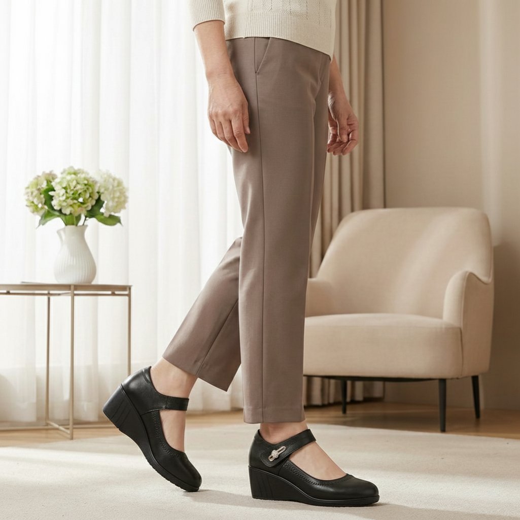 Amelia | Mary Jane Comfort Wedge Heels