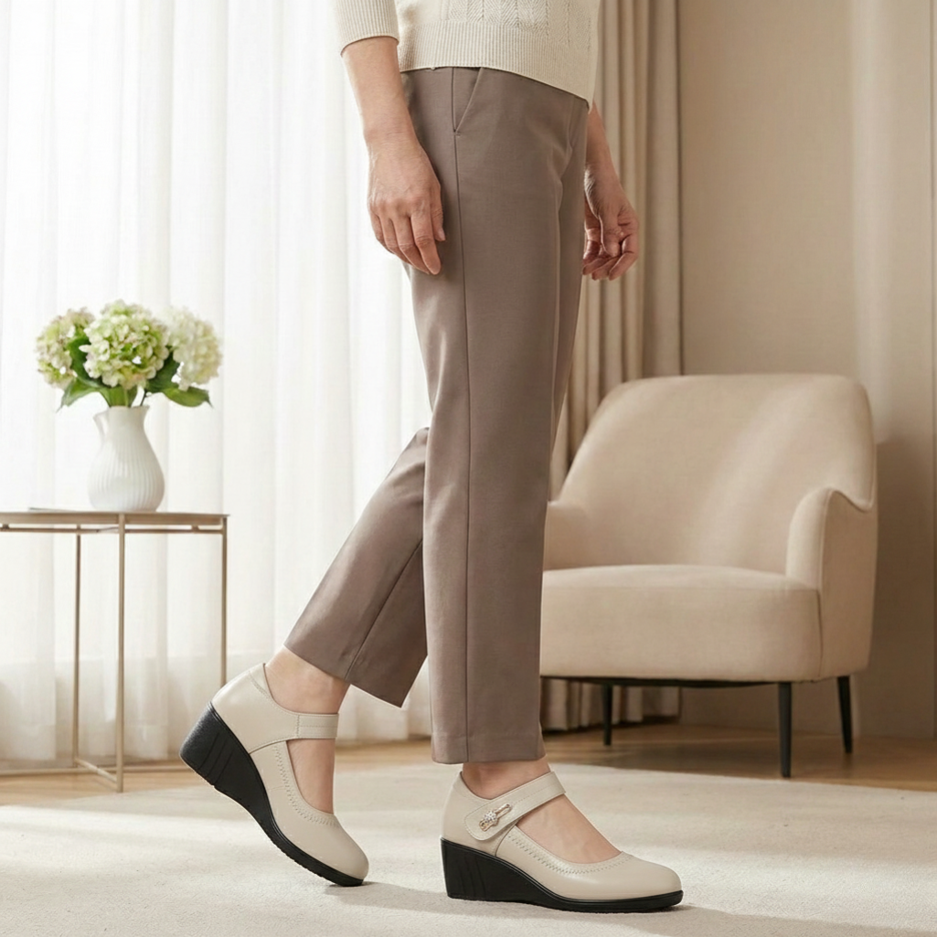 Amelia | Mary Jane Comfort Wedge Heels