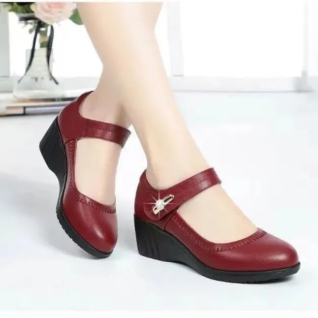 Amelia | Mary Jane Comfort Wedge Heels