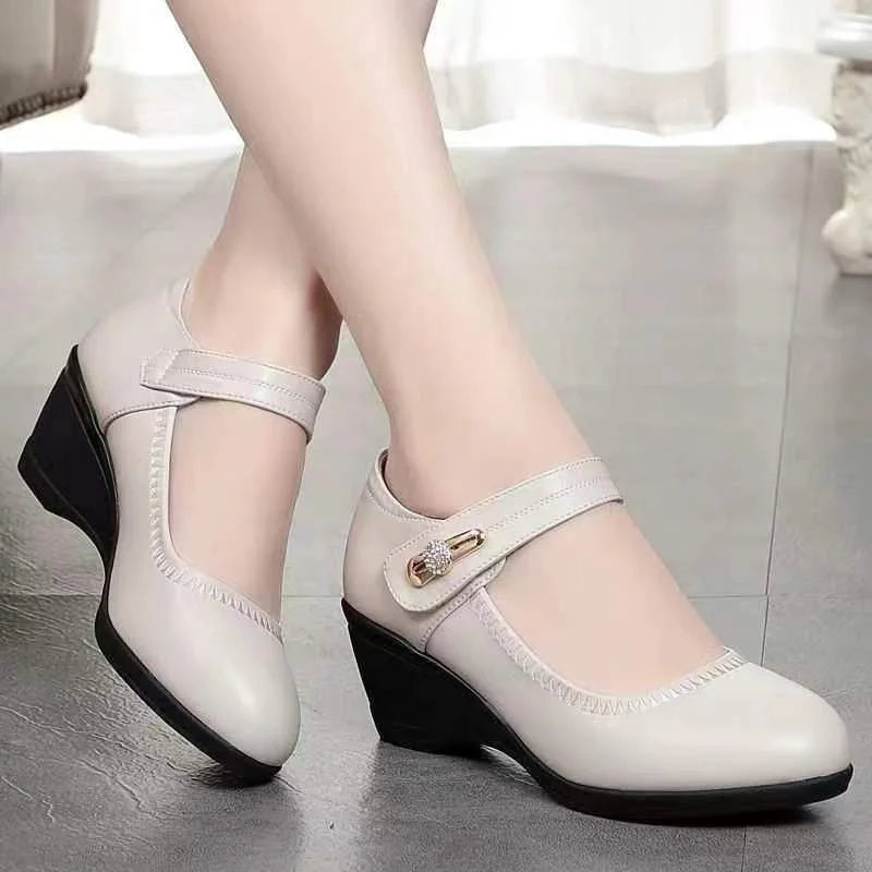 Amelia | Mary Jane Comfort Wedge Heels