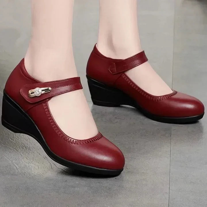 Amelia | Mary Jane Comfort Wedge Heels