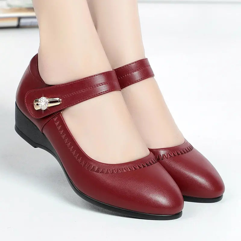 Amelia | Mary Jane Comfort Wedge Heels