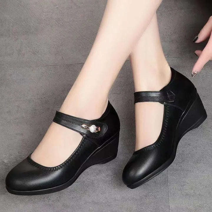 Amelia | Mary Jane Comfort Wedge Heels