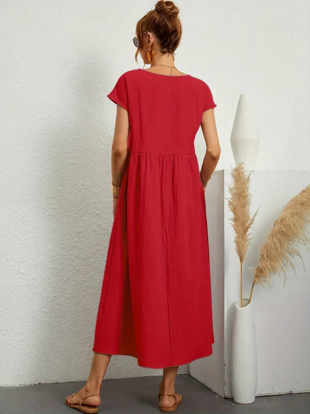 Ursina™ | Fluid Midi Dress