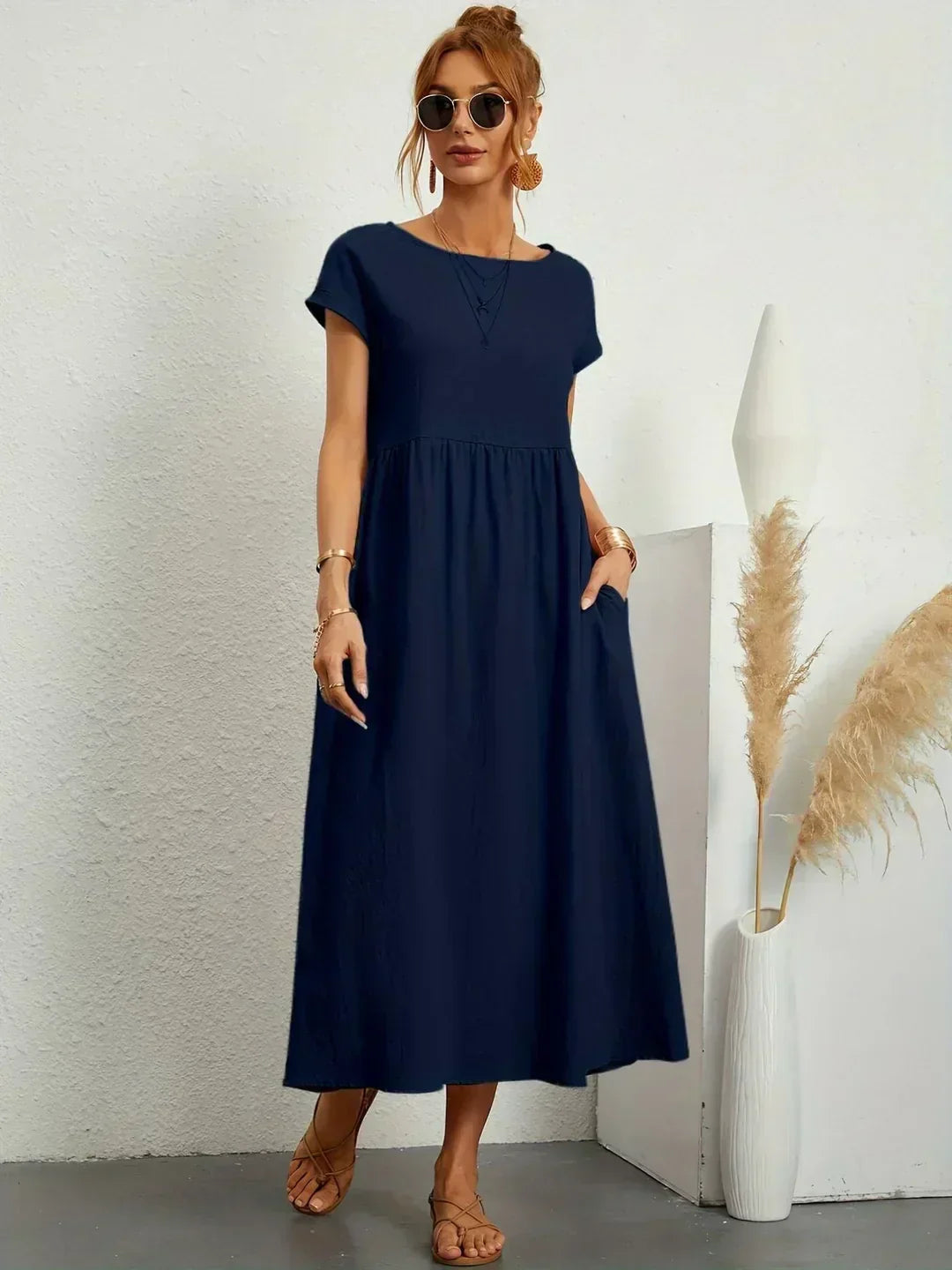 Ursina™ | Fluid Midi Dress