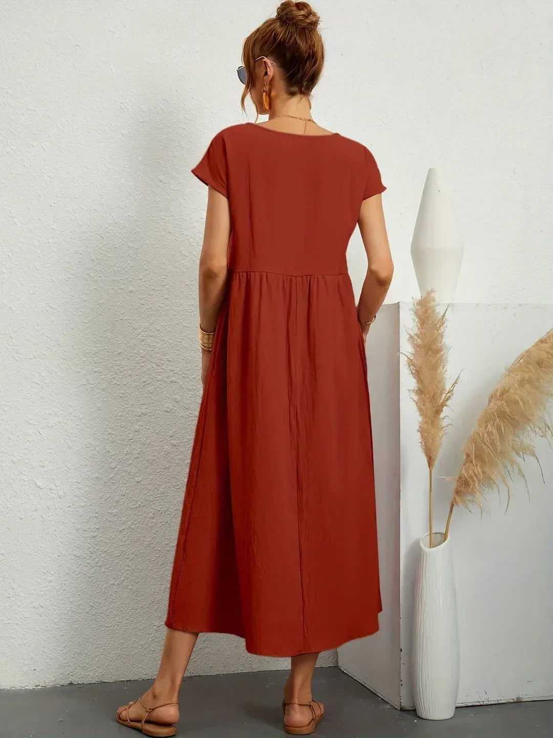 Ursina™ | Fluid Midi Dress