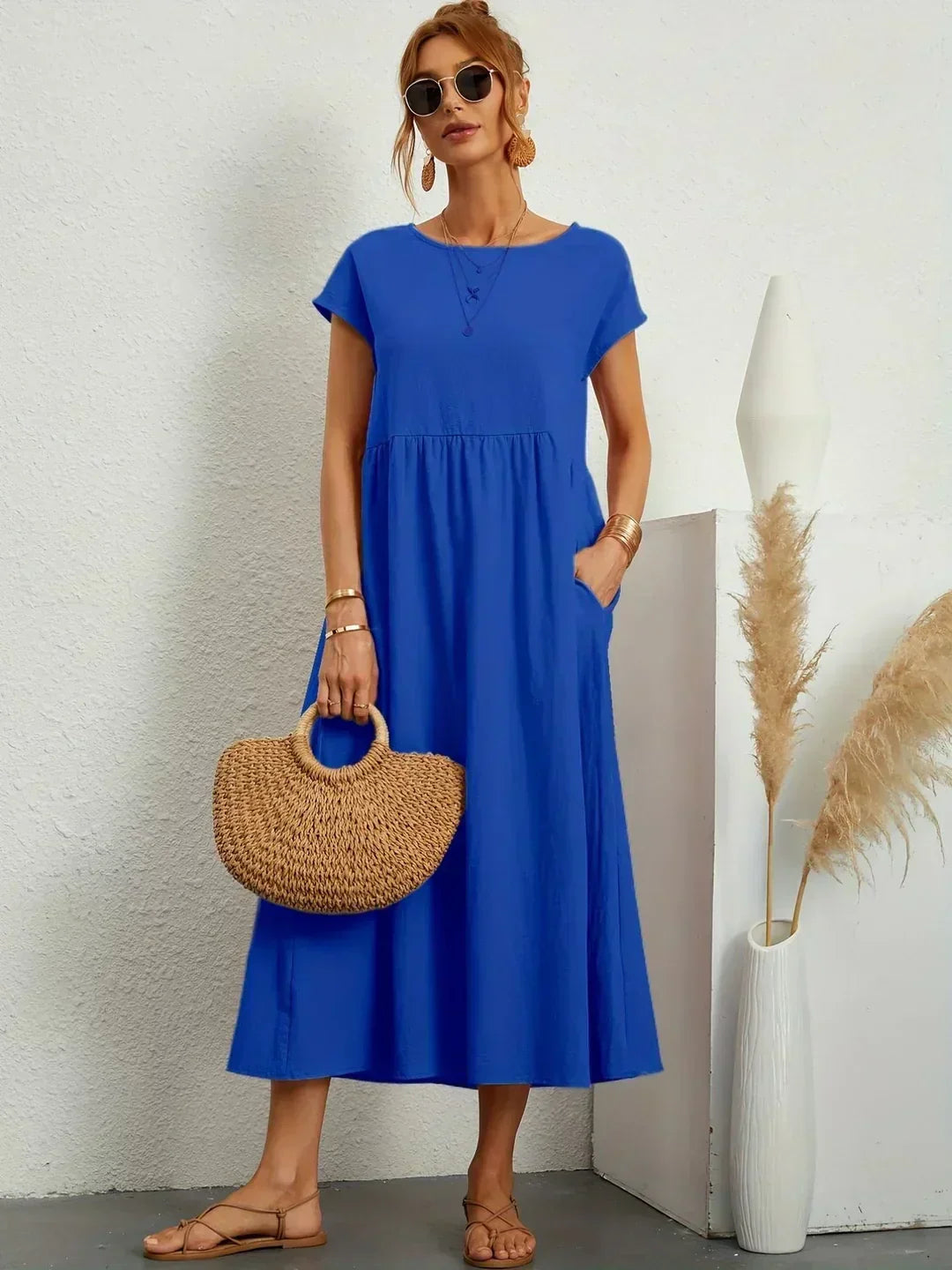 Ursina™ | Fluid Midi Dress