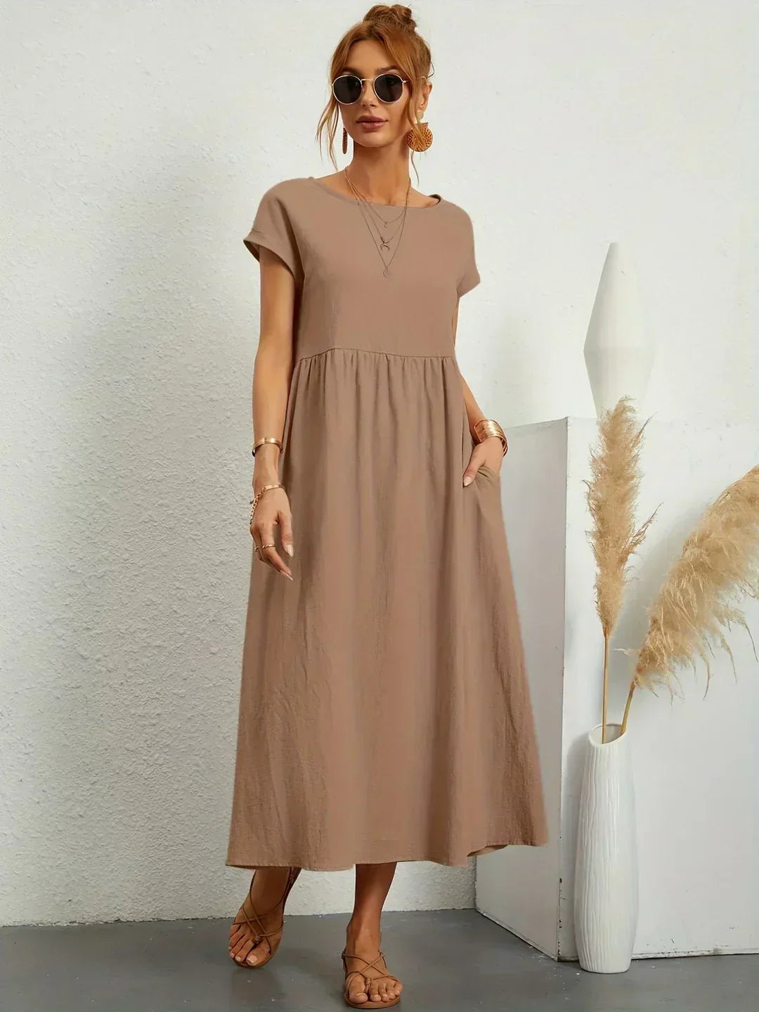 Ursina™ | Fluid Midi Dress
