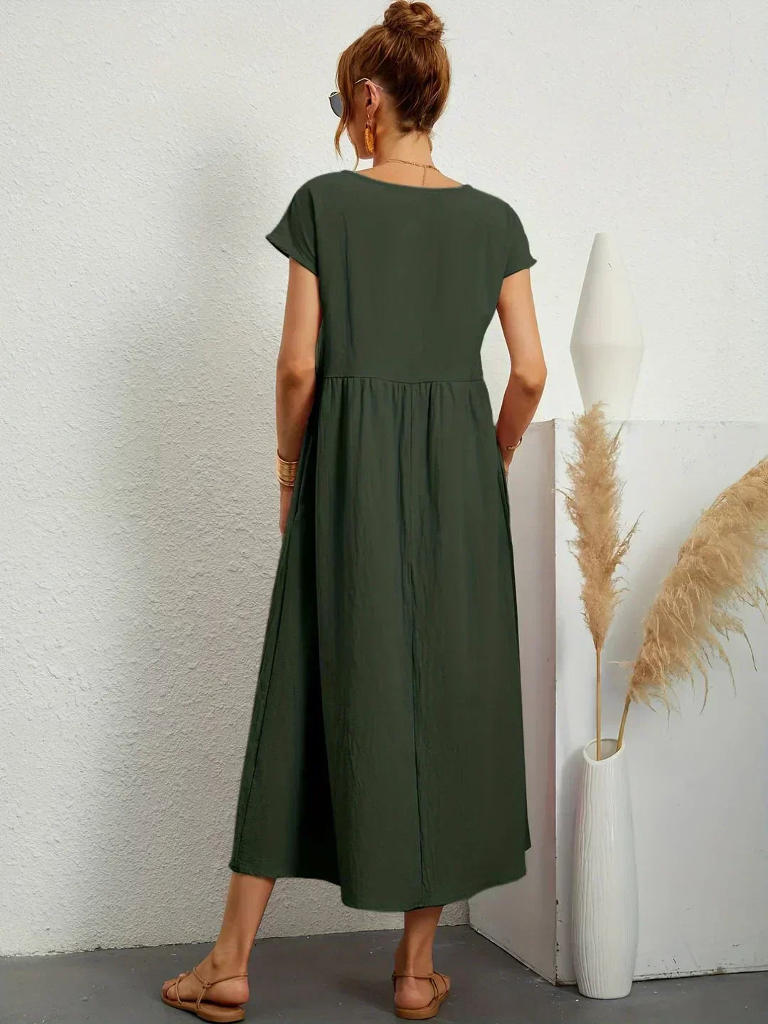 Ursina™ | Fluid Midi Dress