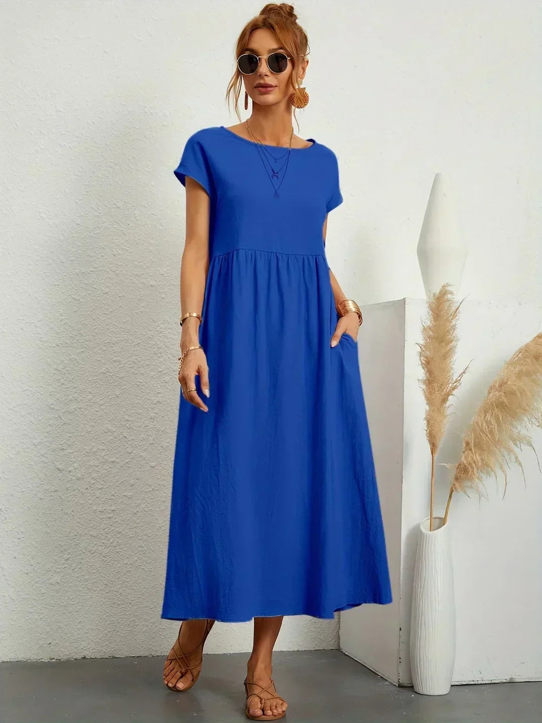 Ursina™ | Fluid Midi Dress