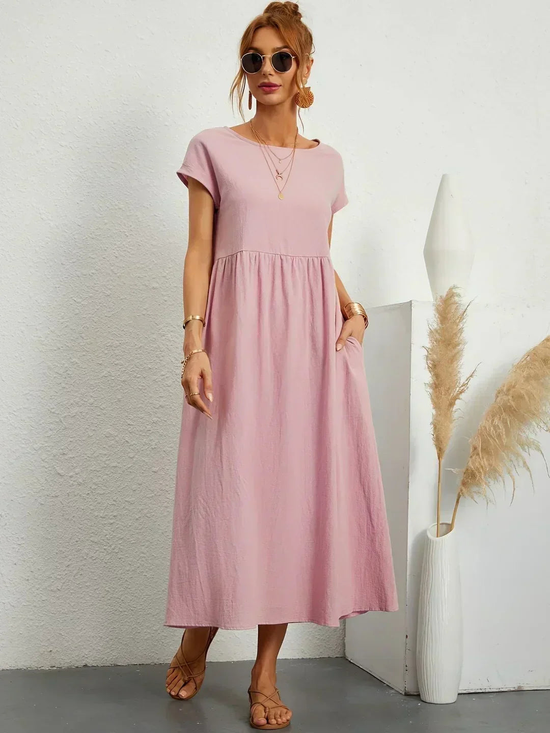 Ursina™ | Fluid Midi Dress