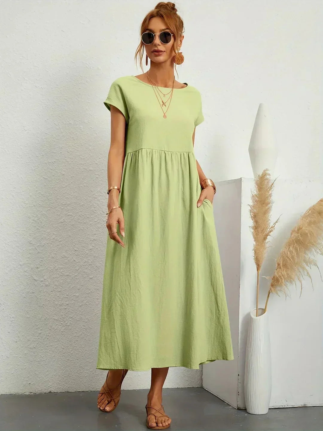 Ursina™ | Fluid Midi Dress