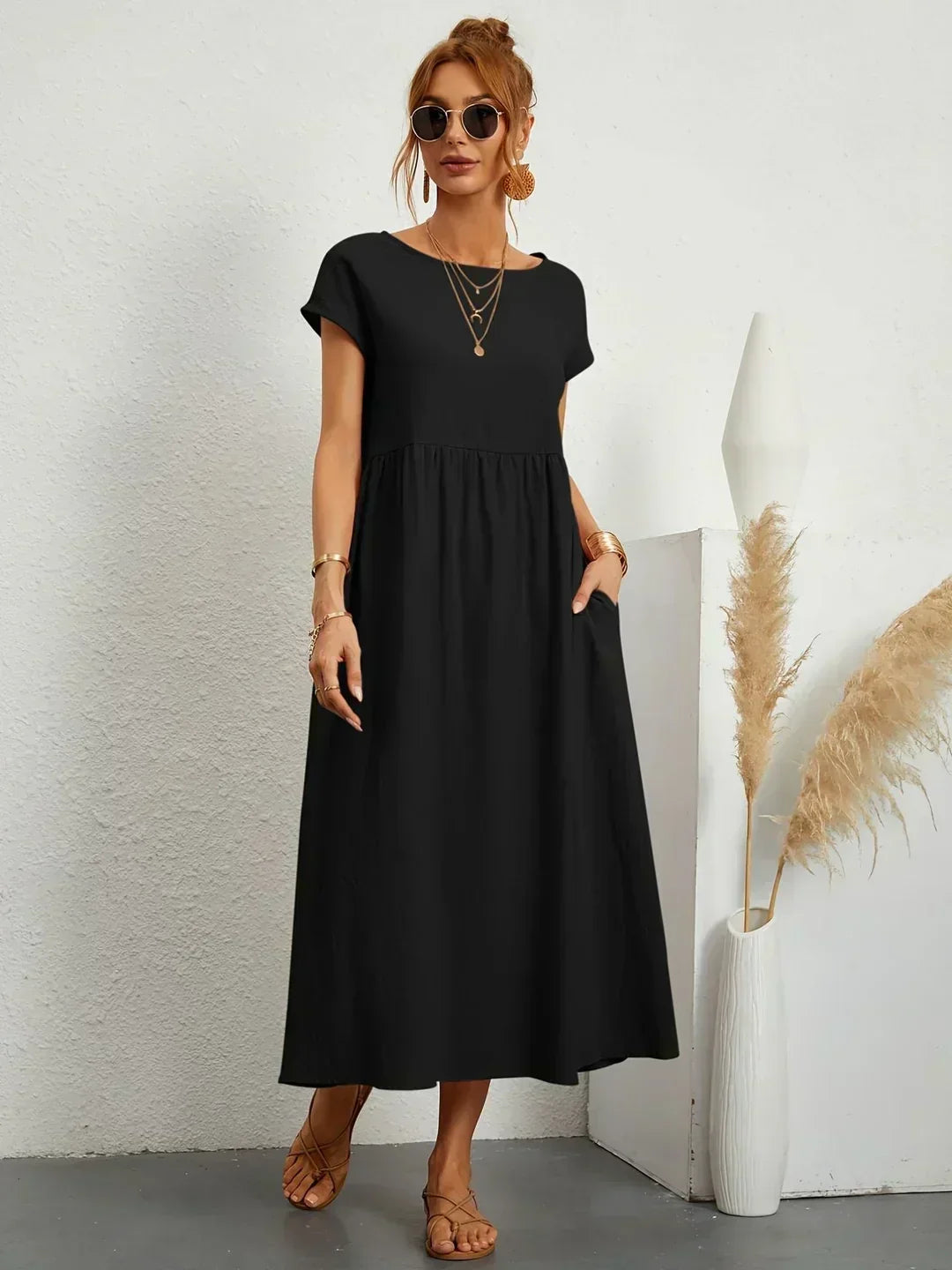 Ursina™ | Fluid Midi Dress