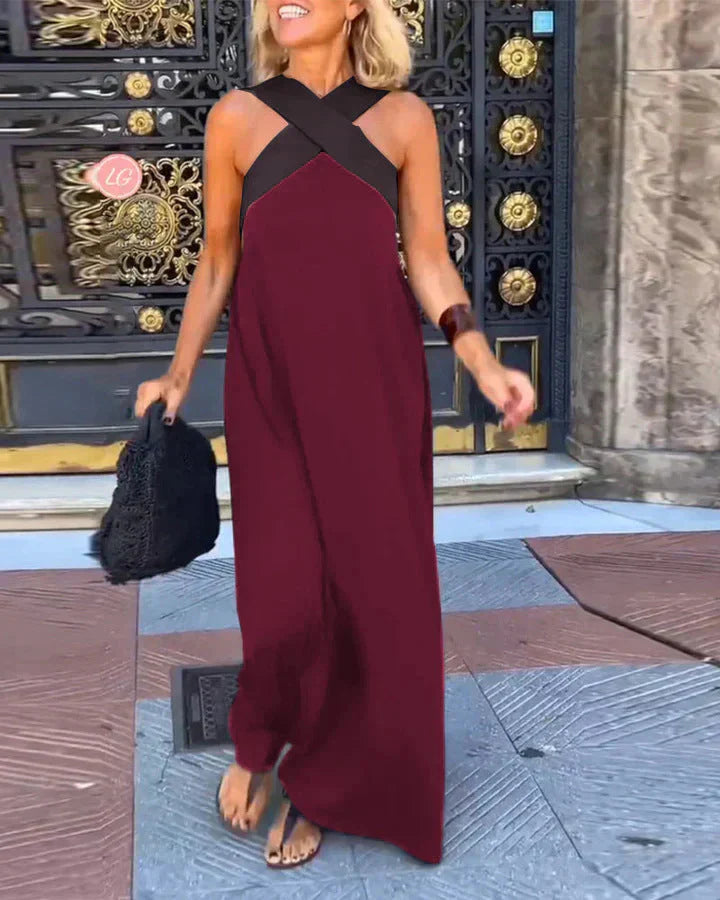 Quirine™ | Wrap-Front Maxi Dress