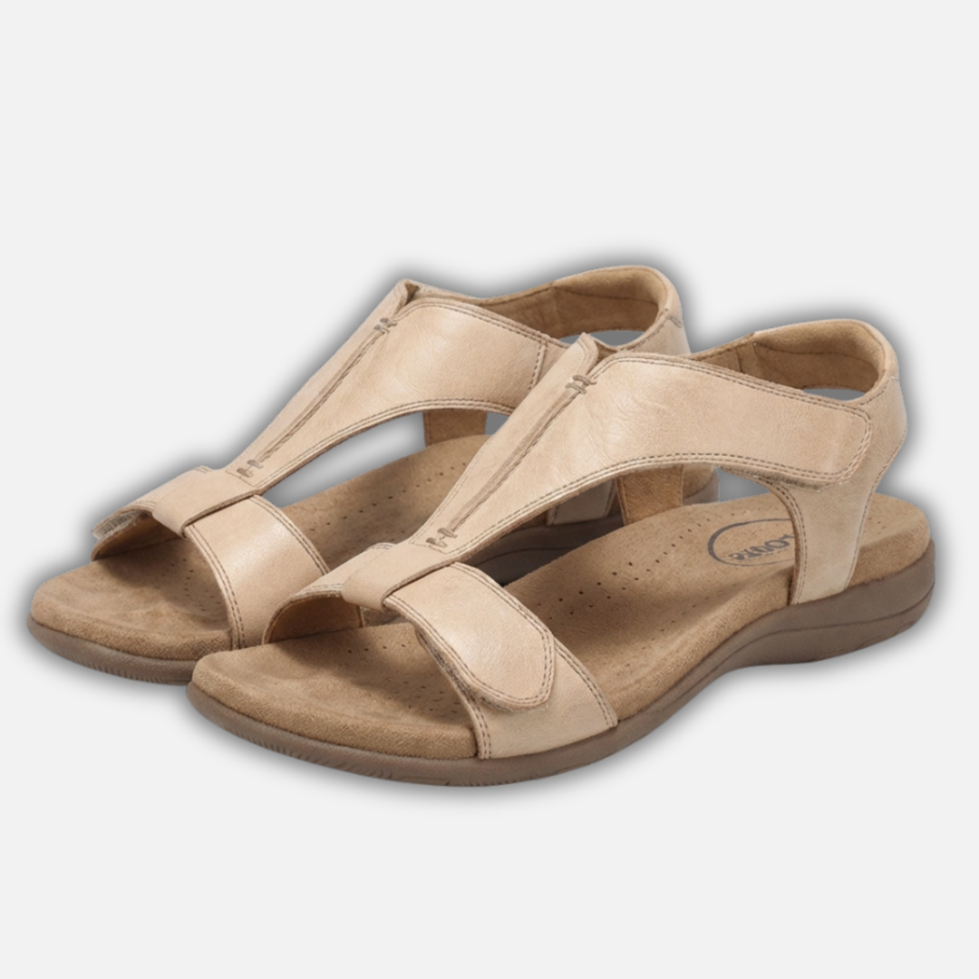 Isla | Open Toe Walking Sandals – Lightweight Contoured Style