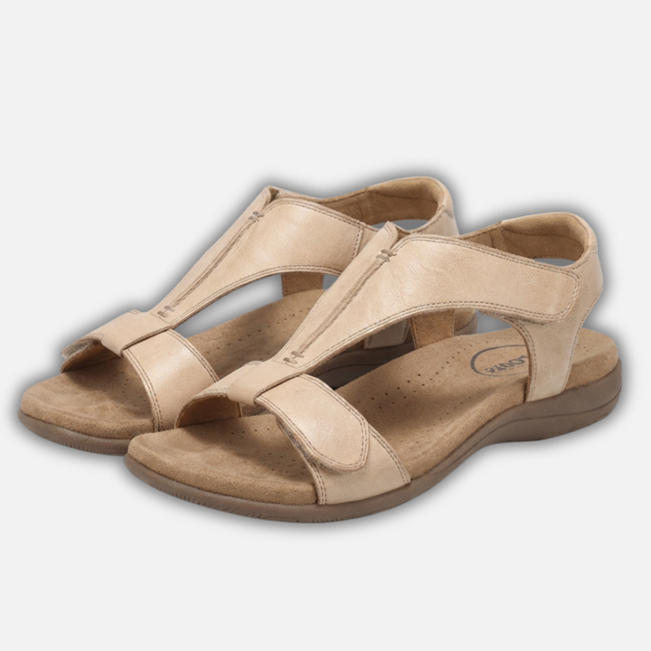 Isla | Open Toe Walking Sandals – Lightweight Contoured Style