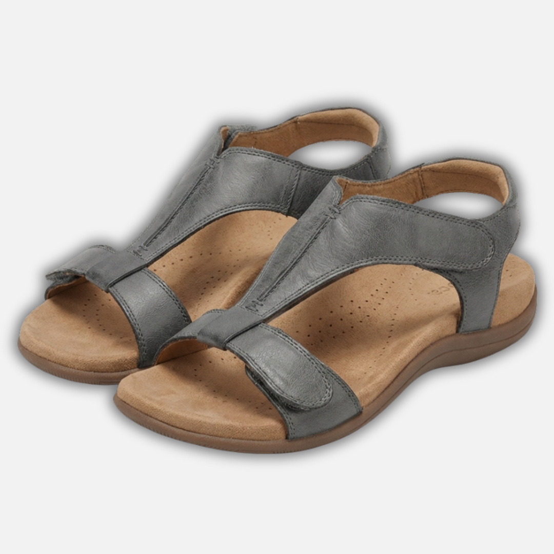 Isla | Open Toe Walking Sandals – Lightweight Contoured Style