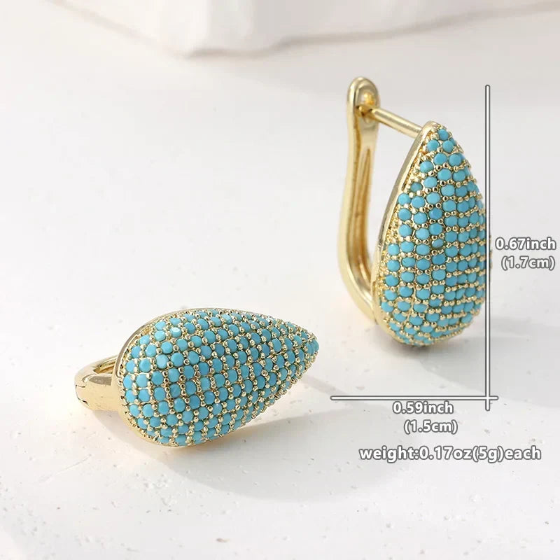Turquoise Teardrop Earrings