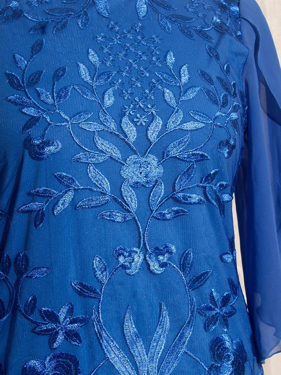 Flora | Embroidered Bodycon Pencil Dress