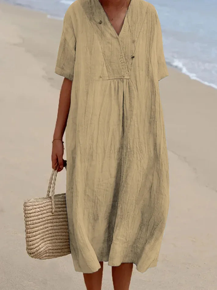 Silvana™ | Relaxed Textured Maxi Dress