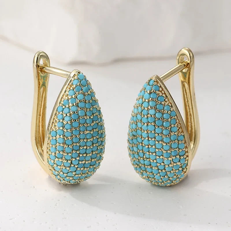 Turquoise Teardrop Earrings