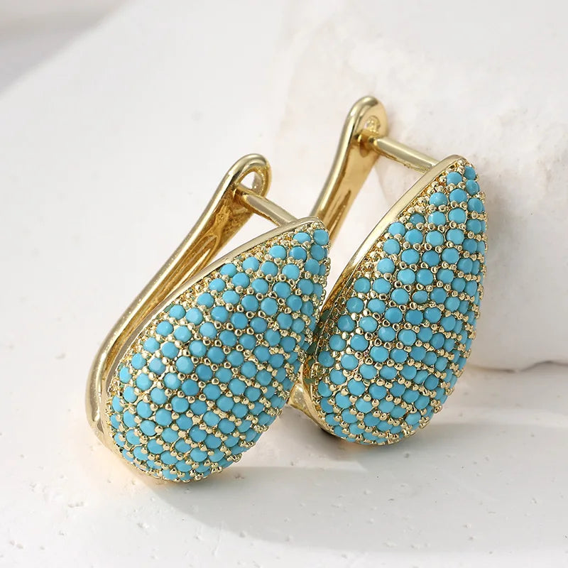 Turquoise Teardrop Earrings